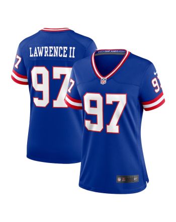 Dexter Lawrence II 97 New York Giants Women Classic Game Jersey - Royal