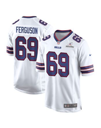 Reid Ferguson 69 Buffalo Bills 2024 Divisional Patch Game Men Jersey - White