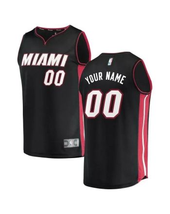 Miami Heat Fast Break Custom Jersey Black - Icon Edition