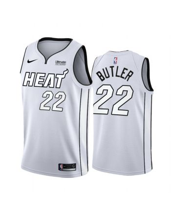 Miami Heat Jimmy Butler White Hot 2022 Playoffs 22 Jersey