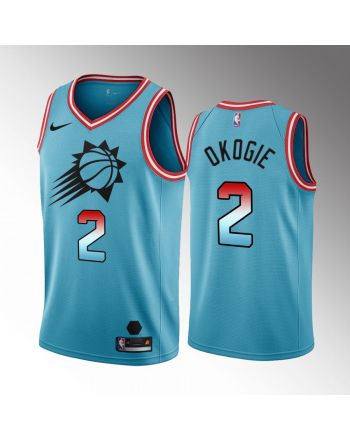 Josh Okogie 2 2022-23 Phoenix Suns Blue City Edition Jersey