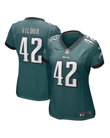 Kindle Vildor 42 Philadelphia Eagles Game Women Jersey - Midnight Green