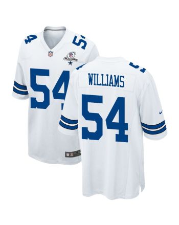 Sam Williams 54 Dallas Cowboys 2023 Playoffs Patch Game Men Jersey - White