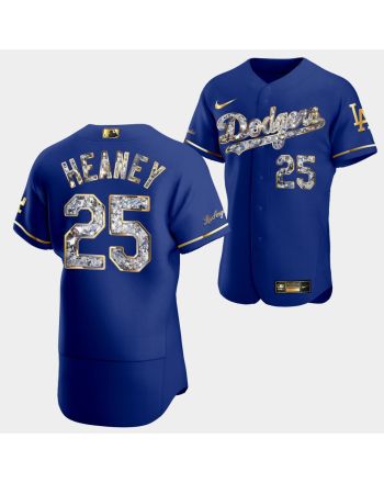 Los Angeles Dodgers Andrew Heaney Royal Jersey 25 Golden Diamond 2022-23-23 Uniform