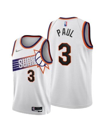 Phoenix Suns 3 Chris Paul 2022-23 Association Edition Jersey White - Men Jersey