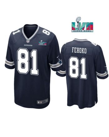 Simi Fehoko 81 Dallas Cowboys Super Bowl LVII Super Bowl LVII Navy Men Game Jersey