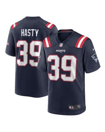 Jamycal Hasty 39 New England Patriots Game Men Jersey - Navy