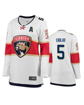 Florida Panthers Aaron Ekblad 5 Breakaway Player Alternate White Jersey - Women Jersey