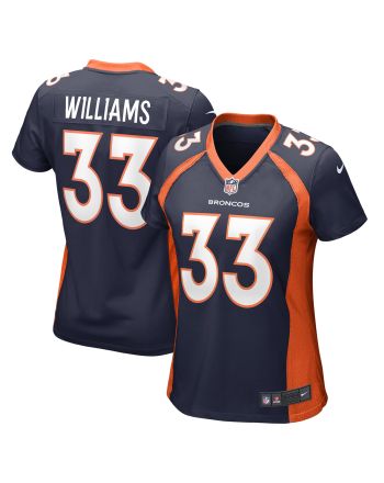 Javonte Williams 33 Denver Broncos Women's Home Game Jersey - Navy