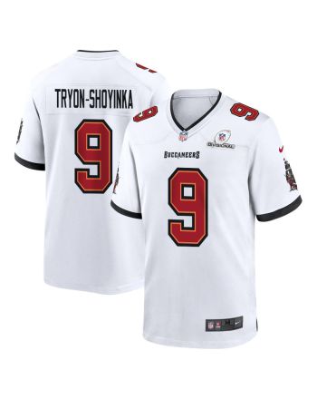 Joe Tryon-Shoyinka 9 Tampa Bay Buccaneers 2024 Divisional Patch Game Men Jersey - White