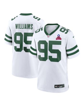 Quinnen Williams 95 New York Jets 2024 Pro Bowl Patch Alternate Game Men Jersey - White