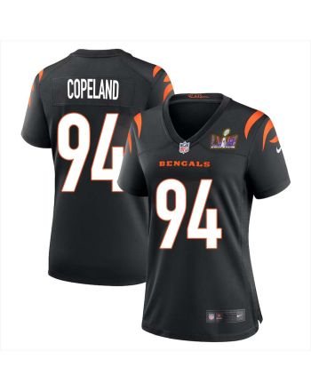 John Copeland 94 Cincinnati Bengals Super Bowl LVIII Women Home Limited Jersey - Black