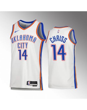 Marquese Chriss 14 Oklahoma City Thunder White Men Jersey 2022-23 Association Edition Swingman