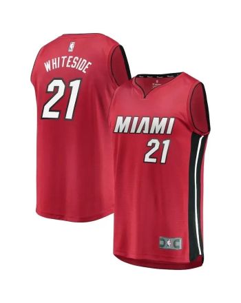 Hassan Whiteside Miami Heat Fast Break Jersey Red - Statement Edition