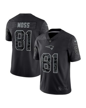 Randy Moss 81 New England Patriots Retired Player RFLCTV Limited Jersey - Black