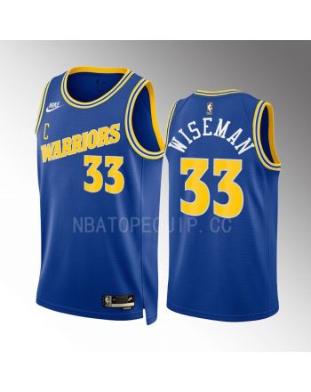 Golden State Warriors James Wiseman 33 2022-23 Classic Edition Blue Men Jersey Swingman