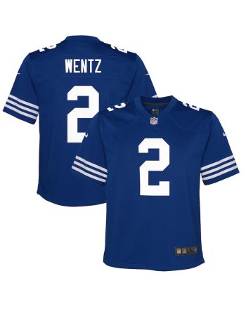 Carson Wentz 2 Indianapolis Colts YOUTH Alternate Game Jersey - Royal