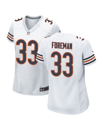 D’onta Foreman 33 Chicago Bears Women Game Jersey - White