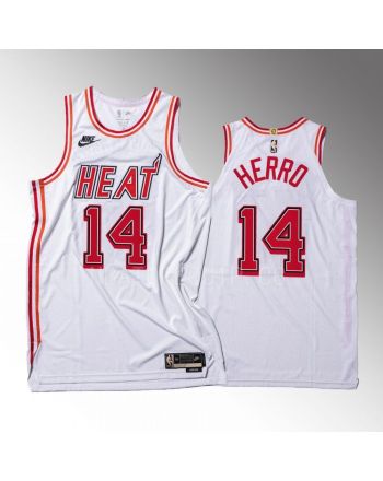 Tyler Herro 14 Miami Heat 2022-23 35th Classic Edition Men Jersey White