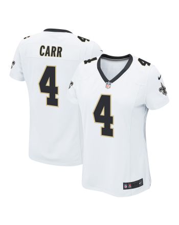 Derek Carr 4 New Orleans Saints Game Women Jersey - White