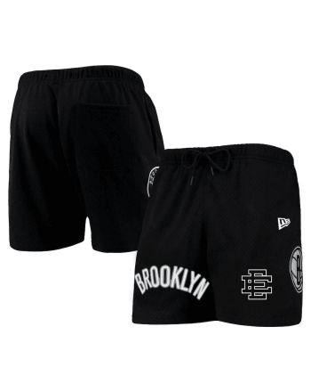 Brooklyn Nets Team Black Mesh Capsule Shorts - Men