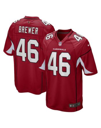 Aaron Brewer 46 Arizona Cardinals Men Home Game Jersey - Cardinal