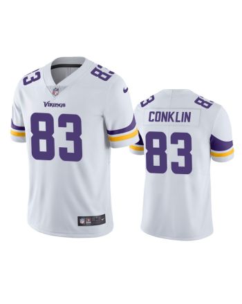 Tyler Conklin 83 Minnesota Vikings White Vapor Limited Jersey