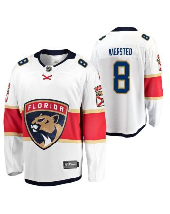 Florida Panthers Matt Kiersted 8 2023 Jersey White Away Jersey Jersey