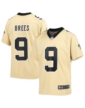 Drew Brees New Orleans Saints Youth Inverted Game Jersey - Gold