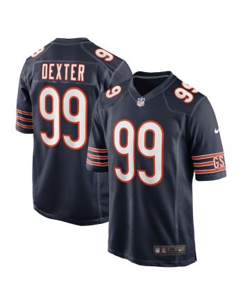 Gervon Dexter Sr 99 Chicago Bears Men Team Game Jersey - Navy