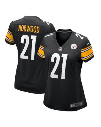 Tre Norwood 21 Pittsburgh Steelers Women's Game Jersey - Black