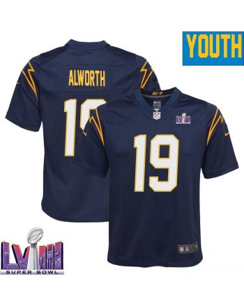 Lance Alworth 19 Los Angeles Chargers Super Bowl LVIII YOUTH Alternate Game Jersey - Navy