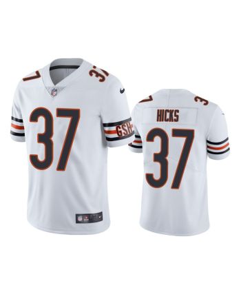 Chicago Bears Elijah Hicks 37 White Vapor Limited Jersey