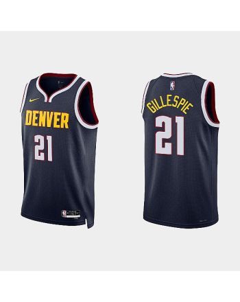 Denver Nuggets 21 Collin Gillespie 2022-23 Icon Edition Navy Men Jersey