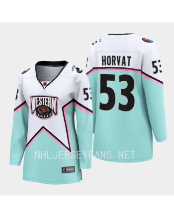 Bo Horvat 53 Vancouver Canucks 2023 All-Star Game Jersey White Equipment