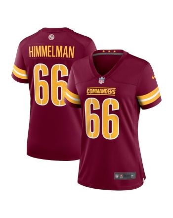 Drew Himmelman 66 Washington Commanders Women's Game Player Jersey - Burgundy