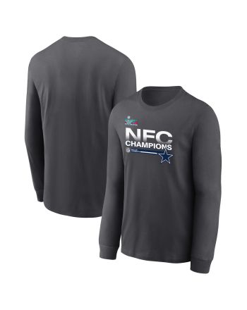 Dallas Cowboys NFC Champions Locker Room Trophy Collection Dark Heather Sweatshirt