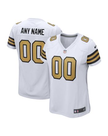 New Orleans Saints Women's Custom Alternate Game Jersey - White