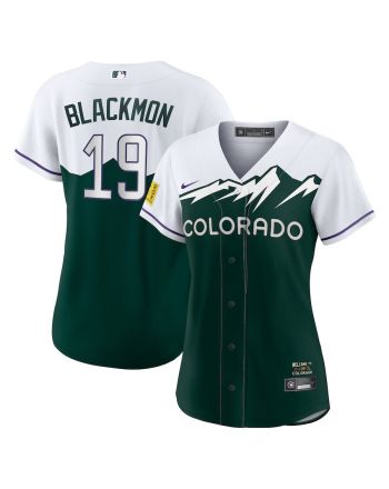 Charlie Blackmon 19 Colorado Rockies Women's City Connect Player Jersey - White/Forest Green