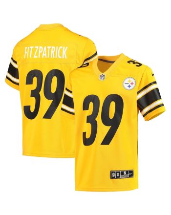 Minkah Fitzpatrick 39 Pittsburgh Steelers YOUTH Inverted Team Game Jersey - Gold