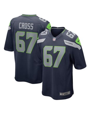 Charles Cross 67 Seattle Seahawks 2022 Draft First Round Pick Game Jersey In College Navy