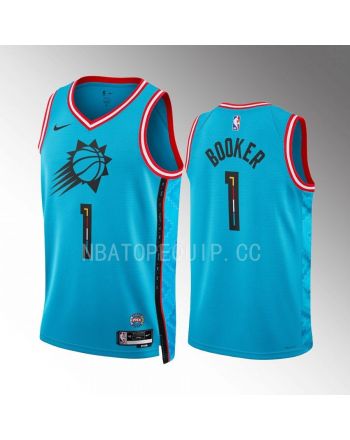 Devin Booker 1 Phoenix Suns Turquoise Jersey 2022-23 City Edition Swingman