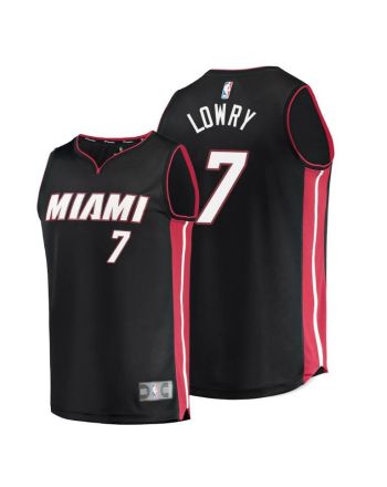 Kyle Lowry Miami Heat 7 Black Jersey Icon Edition - Men Jersey