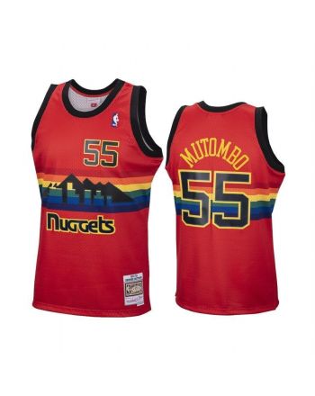 Men's Dikembe Mutombo Denver Nuggets Red Jersey Reload Hardwood Classics