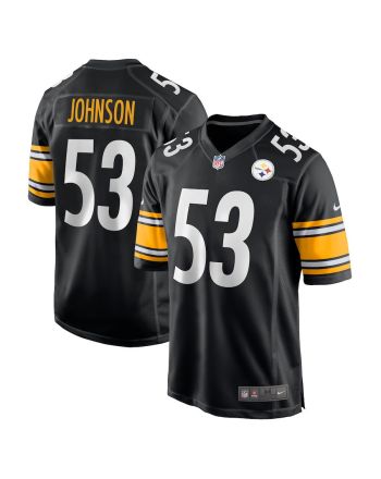 Kyron Johnson 53 Pittsburgh Steelers Game Men Jersey - Black