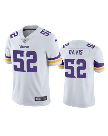 Minnesota Vikings Wyatt Davis 52 White Vapor Limited Jersey - Men's