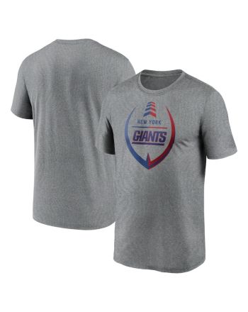 New York Giants Icon Legend T-Shirt - Heathered Gray