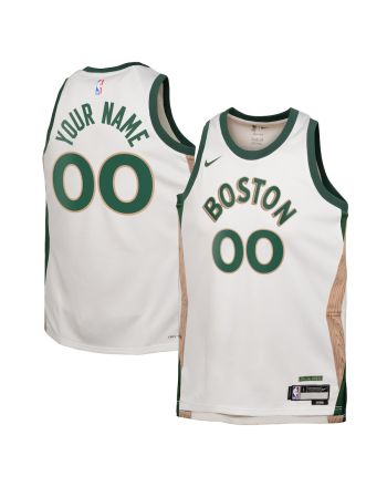 Boston Celtics 2023/24 City Edition Swingman Custom YOUTH Jersey - White