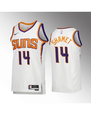 Phoenix Suns Landry Shamet 14 2022-23 Association Edition White Jersey Swingman