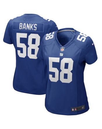 Carl Banks 58 New York Giants Women Game Jersey - Royal